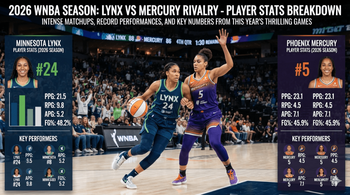 Minnesota Lynx vs Phoenix Mercury Match Player Stats